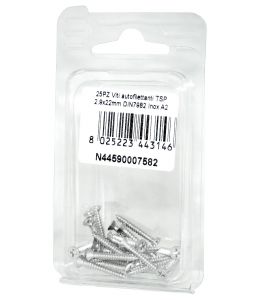 A2 DIN7982 Stainless steel flat self-tapping countersunk screws 2.9x22mm 25pcs N44590007582