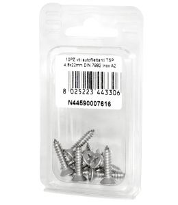 A2 DIN7982 Stainless steel flat self-tapping countersunk screws 4.8x22mm 10pcs N44590007616