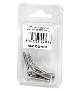 A2 DIN7982 Stainless steel flat self-tapping countersunk screws 4.2x32mm 10pcs N44590007608