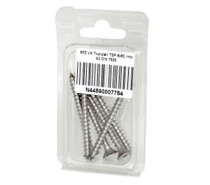 DIN 7505 A2 Stainless Steel Chipboard screws 6x60mm 6pcs N44590007754