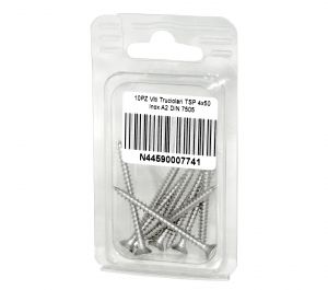 DIN 7505 A2 Stainless Steel Chipboard screws 4x50mm 10pcs N44590007741