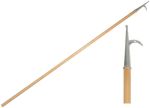 Wooden pole and Stainless Steel boathook tip 180cm #MT0700618