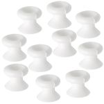 Set 10 pcs Nylon tarpaulin lacing button white with 4.5mm hole #N20512000650