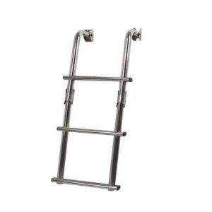 Scaletta Pieghevole Inox 3 Gradini 25x63cm per plancetta #N30810111075
