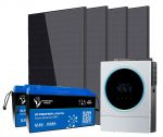 24V 1.6kW Photovoltaic Kit with 3.6kW Inverter and 3.84Kwh LiFePo4 Batteries N54130200329