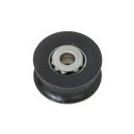 Black Delrin pulley with stainless steel balls 44mm for lines Ø14mm #OS5524405