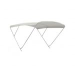 Stainless steel 3-arch detachable bimini 170-190cm h140cm White Sheet #N120412011430