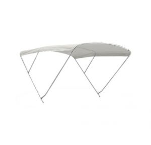 Stainless steel 3-arch detachable bimini 170-190cm h140cm White Sheet #N120412011430