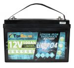 Batteria al Litio LiFePO4 12v 100Ah TopSolar ITALIA 12,8V 1280Wh BMS Smart 60Giorni N51120050948