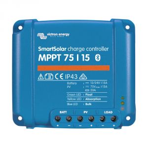 Victron Energy SmartSolar MPPT 75/15 15A 12/24V Solar Charge Controller #UF21675D