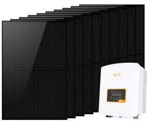 Photovoltaic Kit 4kW single-phase with Solis S6-GR1P3K-M 3kW Inverter for grid connection #N54130200503