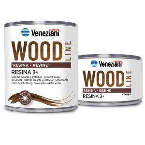 Veneziani WOOD Resina 3+ 7W6.721 COMP-A 10L Induritore Protettivo per legno #YM473COL514