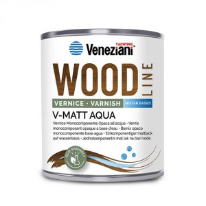 Veneziani WOOD V-MATT AQUA 7W6.314 2.5L Vernice opaca Monocomponente #YM473COL524