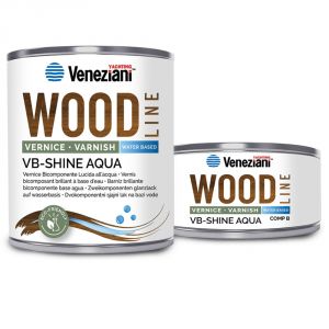Veneziani WOOD VB-SHINE AQUA 7W6.322 1L Vernice lucida Bicomponente #YM473COL525