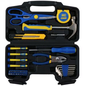 Kinzo Set di utensili 39 pezzi in custodia di plastica per uso domestico N63044600019