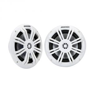 Kicker KM604W Coaxial Marine Speakers 6.5" 150W 4Ohm 90dB IDKM604W