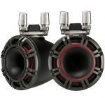 Kicker KMTC94 9" 600W Black LED HLCD Horn Tower marine Speakers pair IDKMTC94