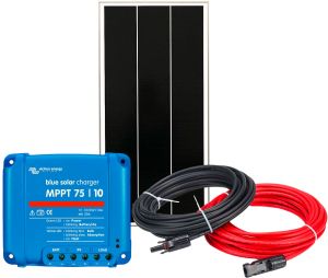 12V 100W Solar Kit with 10A BlueSolar MPPT Charger + Cable Kit N151030200237