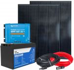 12V 300W RV/Boat Kit + 100Ah LiFePO4 + MPPT 100/30 SmartSolar + Cable Kit N151030200252
