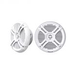 Coppia di casse bianche a due vie con LED RGB programmabili 6.25 2x50W OS2974703