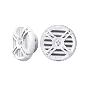 Coppia di casse bianche a due vie con LED RGB programmabili 6.25 2x50W OS2974703