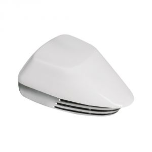 Diaphragm horn white + chromed ABS 12V 100x155x70mm 114dB OS2145000BI