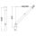 Gruetta telescopica a scomparsa Ø160/112mm Portata 180kg per paio h990mm OS4235800