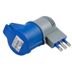 Adattatore civile-industriale Spina S17 2P+T 16A Presa CEE 2P+T 16A 240V IP44 N50523527256