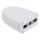 Space-saving electrical socket 2P+T 10/16A 250V white two-way N50523521207