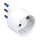 Adattatore singolo Spina S17 2P+T 16A Presa Schuko P30 2P+T 16A Bianco N50523521211