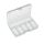 Scatola porta minuterie trasparente con 6 scomparti 16x11x3cm N5100314063