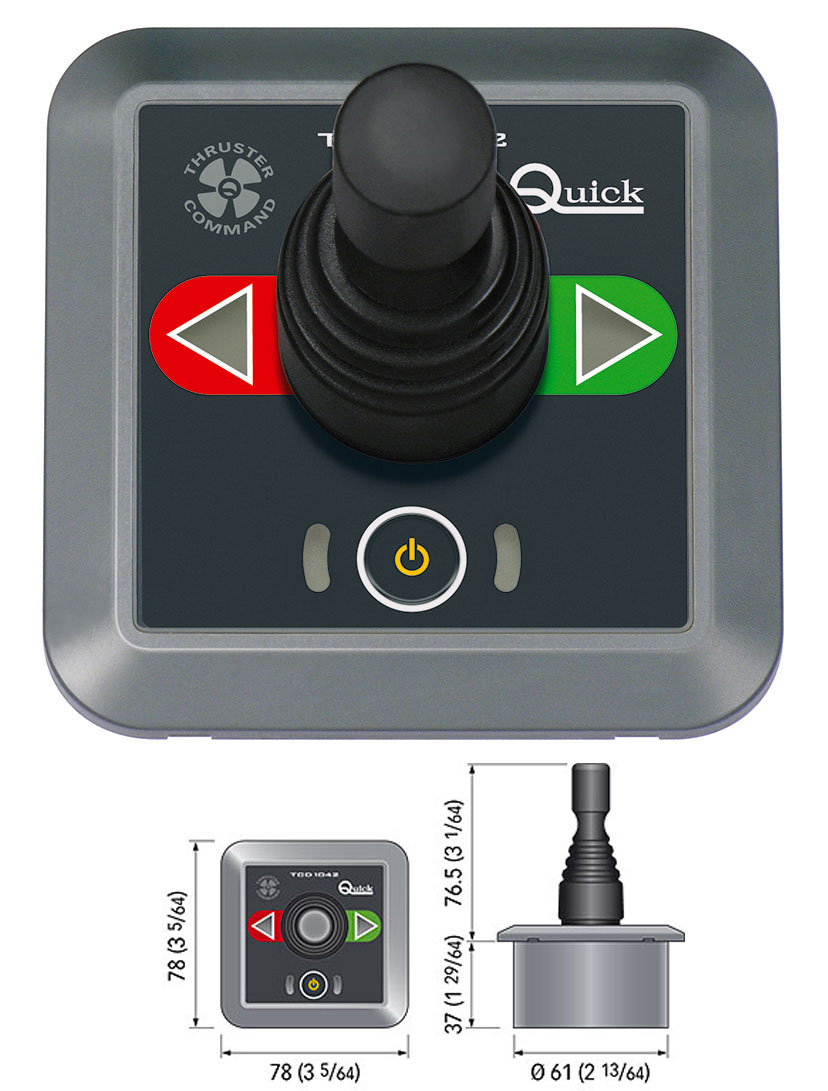 Quick BTQ TCD1042 Bow Thruster Joystick Control Panel QTCD1042