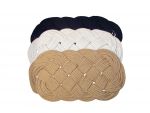 Oval braided rug 600x330mm Hemp colour #FNI0808991C