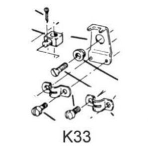 Lever control accessories - K33 - adaptor kit #UT38378D