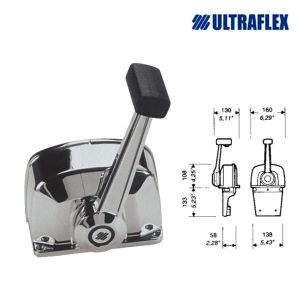 Ultraflex B665 Engine control box Chromed 1 motor #UT40656G