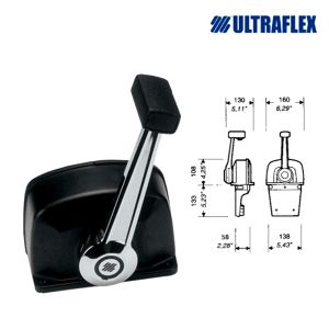 Ultraflex B73 Engine control Box - black - 1 motor #UT35007U