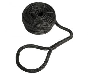 HIgh-strength Mooring Line with spliced Eye Ø12mm L.7mt Black #OS0644492