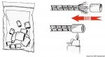 Heat-shrinkable white plastic terminals for lines #OS0620200