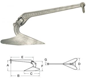 Ancora LEWMAR C.Q.R. Acciaio Zincato Caldo 9kg #OS0114509