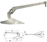 LEWMAR C.Q.R. Hot Pressed Galvanised Steel Anchor 12kg #OS0114511