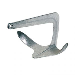 Trefoil Anchor in hot galvanized cast steel 21 kg #OS0111020