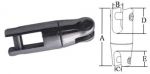 Giunto girevole in acciaio Inox - Catena 10/12mm #OS0174010