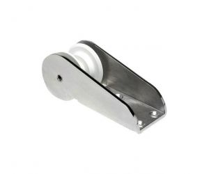 Stainless Steel Bow Roller 221x82xh.80mm Base 132x82mm Nylon Pulley #OS0148410
