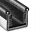 Confezione da 10mt Canalino singolo armato semirigido Nero - Per vetro spessore 4/6mm #OS4448900