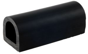 Profilo Nero PVC flessibile - Base 80mm - Sporgenza 65mm - Mt2 #OS4402000