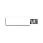 Zinc Bar anode -  3/8" - 12x30+11mm #OS4322810