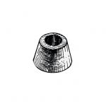 Ogive Zinc Anode ∅ 78x45 mm 1,05 Kg Single-Bolt Mounting #OS4390100