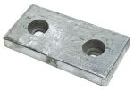 Anodo di Zinco Rettagolare da Imbullonare 148x70x26 mm 1,30 Kg #OS4392002