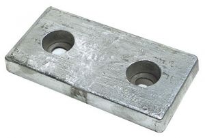 Bolting Zinc Anode Fitted with Rubber Plate 148x70x26 mm 1,30 Kg #OS4392002