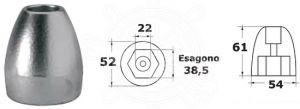 Zinc Ogive Anode 865182 for MERCURY MARINER MERCRUISER Bravo III  #N80607030592